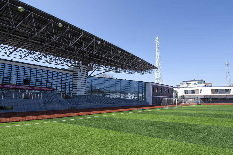 河西体育场看台网架工程